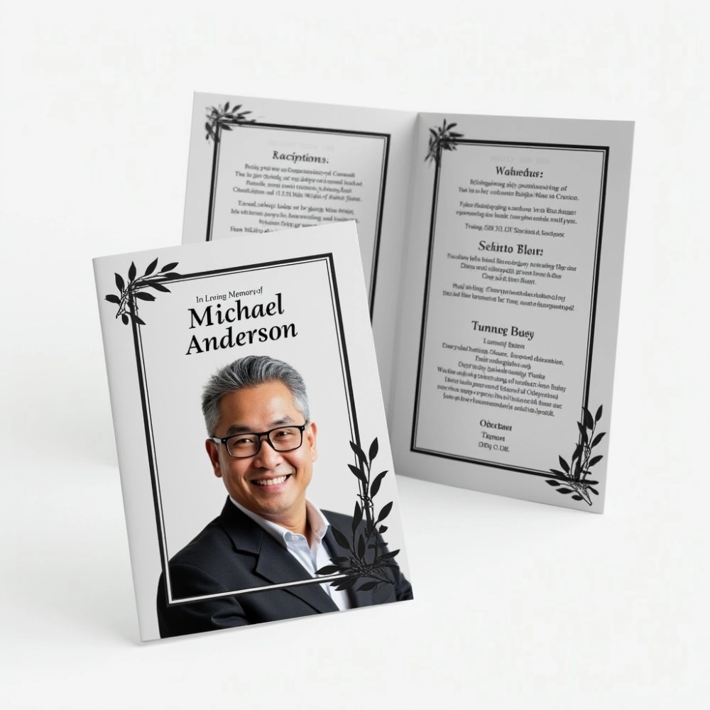 4 PAGES HALF FOLD BOOKLET